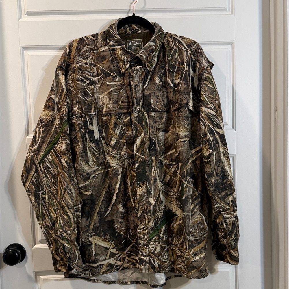 Drake Waterfowl EST Camo Flyweight Wingshooter's Pattern Shirt Medium